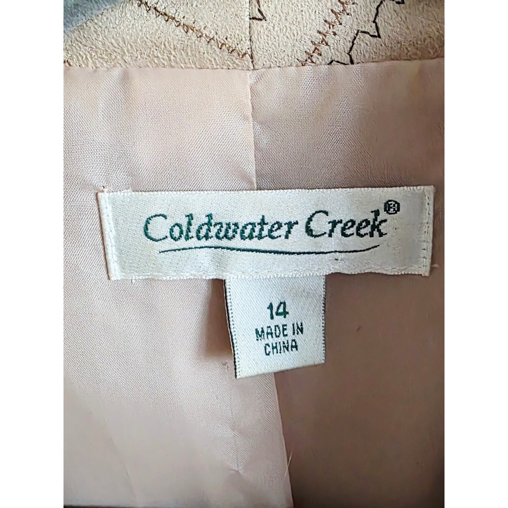 Coldwater Creek Women's Patchwork Embroidered Lea… - image 6